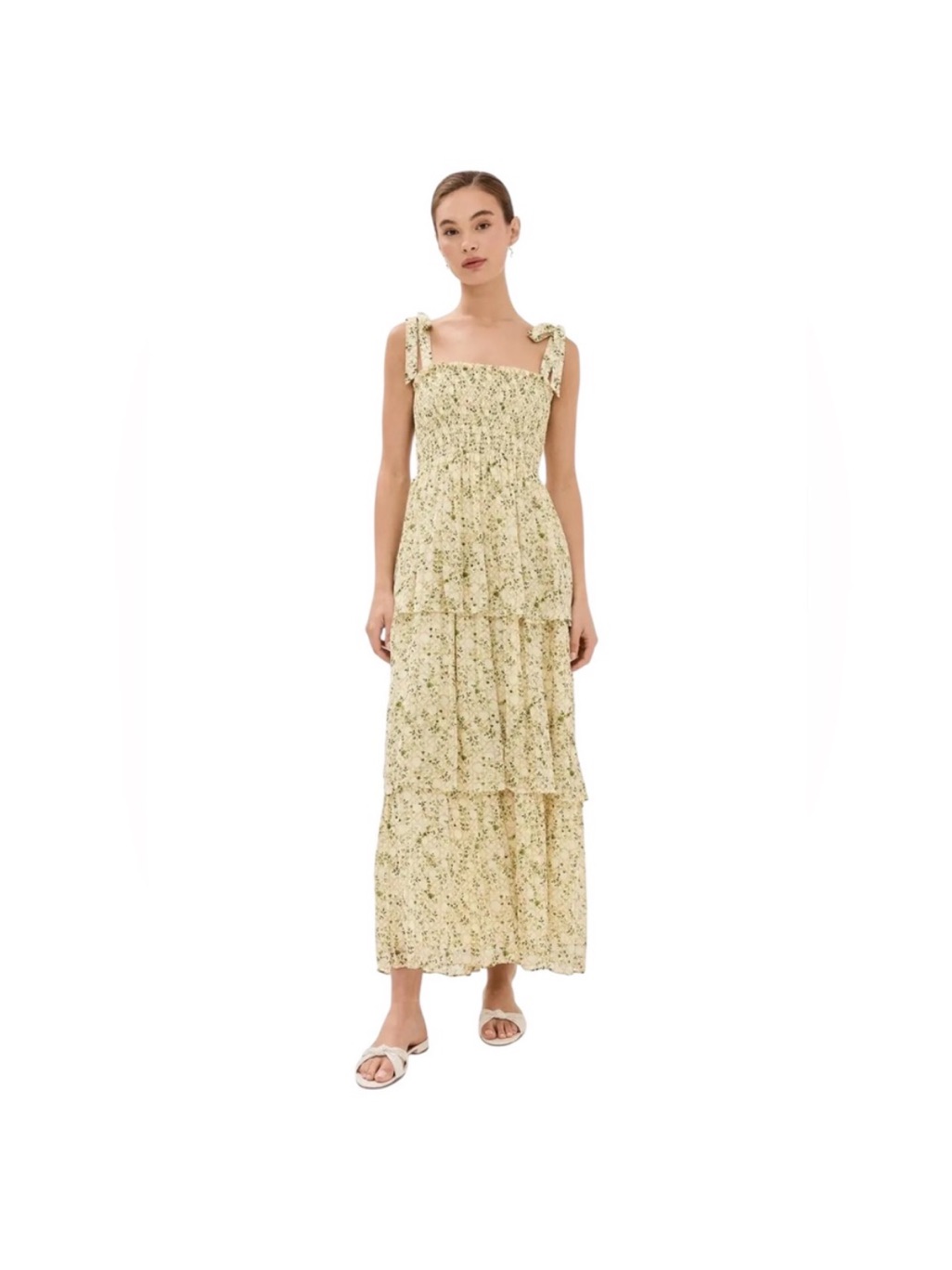 Nwt Hill House Elise Nap Dress Basketweave Vine Maxi Dress
